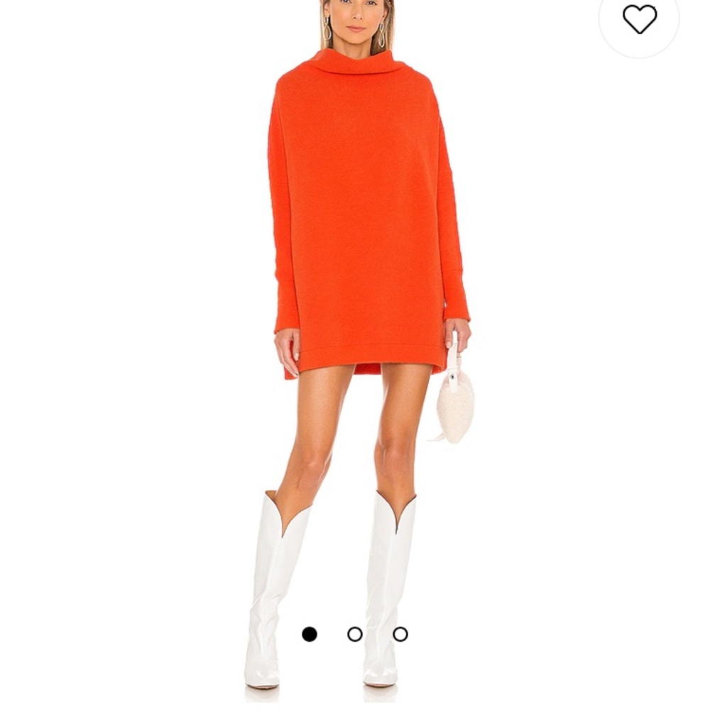 Red Free People Ottoman Sweater size LARGE
